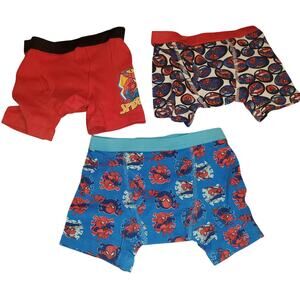 Set of 3 Spiderman Boxer Briefs New Never Worn Washed Boys Size 8 100% Cotton